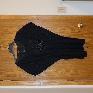 Mario Serrani medium black swim suit cover